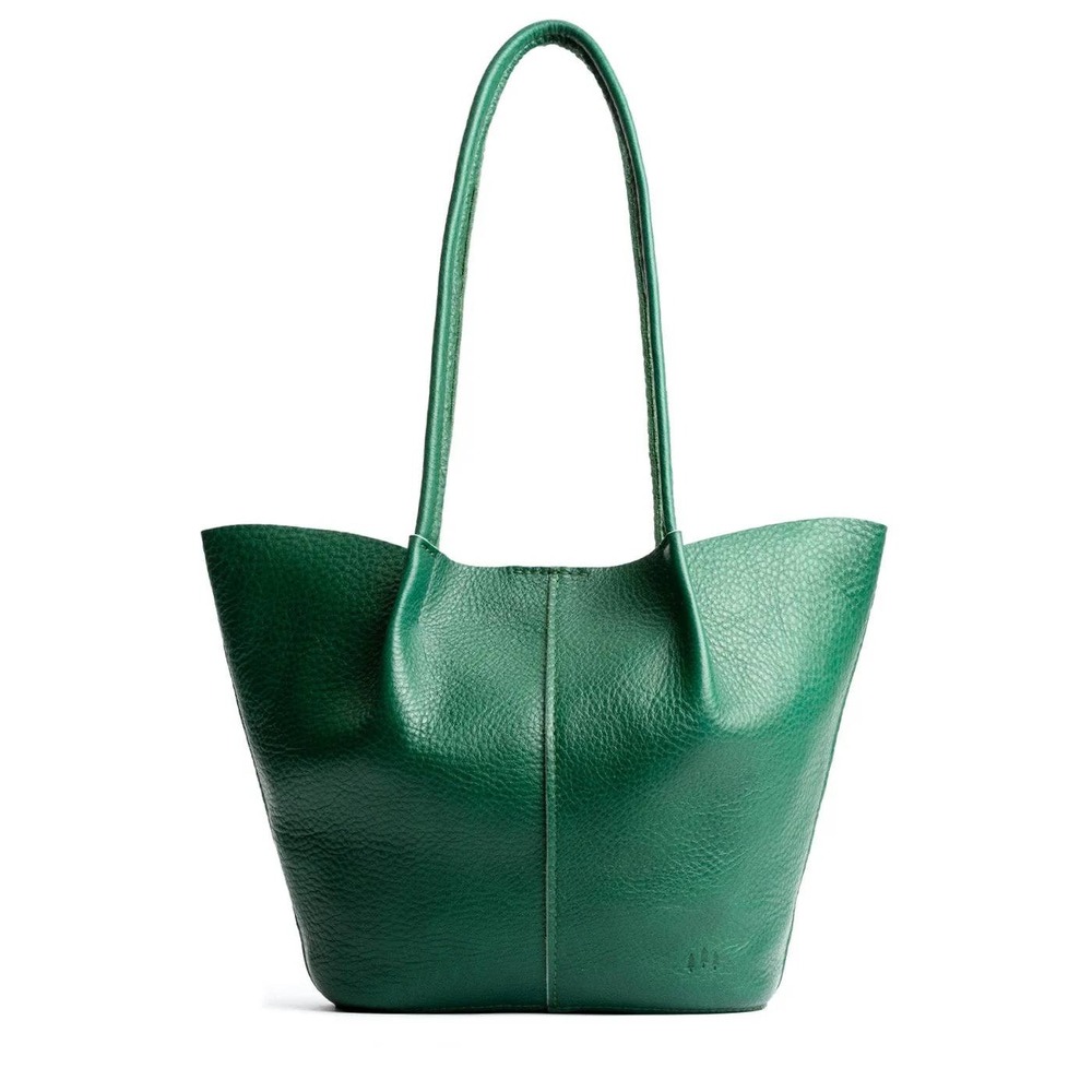 Portland Leather Green Leather Tote Bag - Women's Carryall